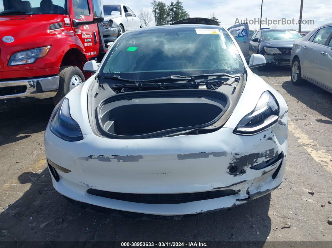 2021 Tesla Model 3 Standard Range Plus Rear-wheel Drive White vin: 5YJ3E1EAXMF085121