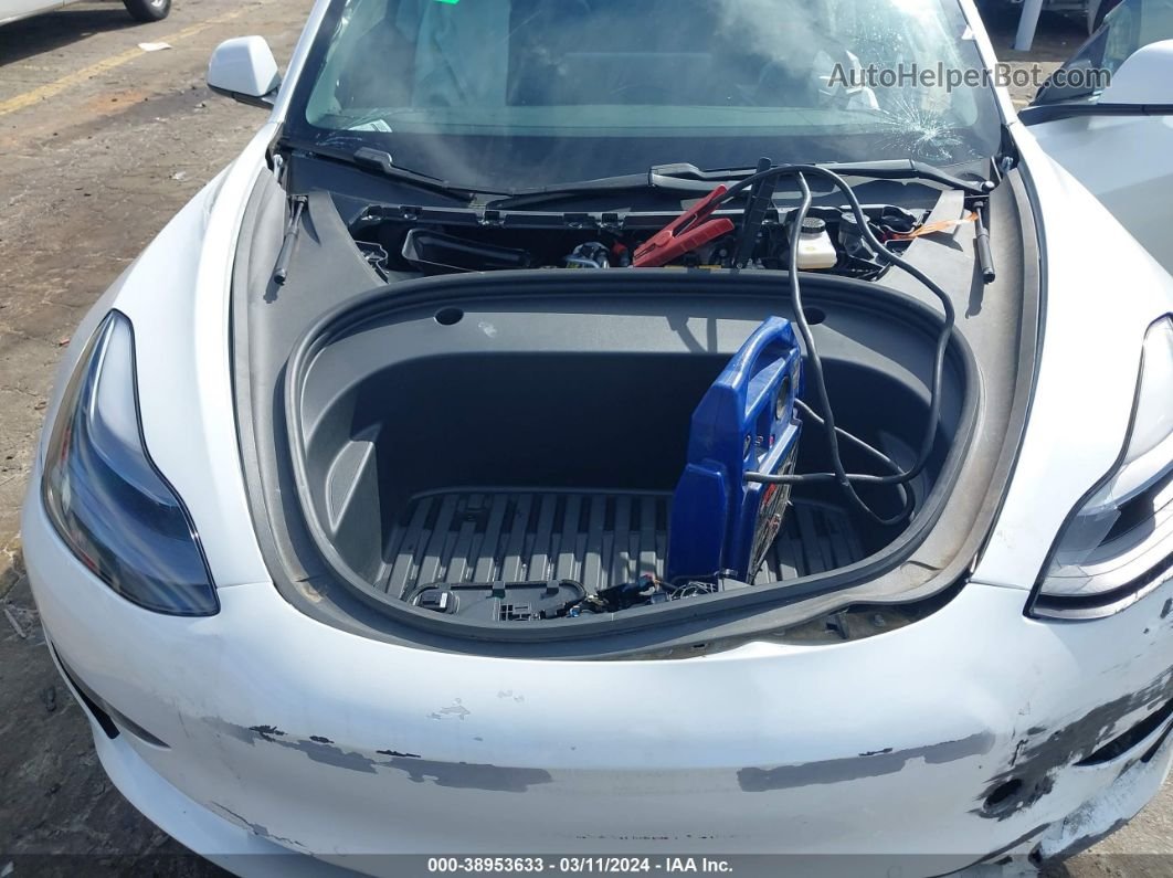 2021 Tesla Model 3 Standard Range Plus Rear-wheel Drive White vin: 5YJ3E1EAXMF085121
