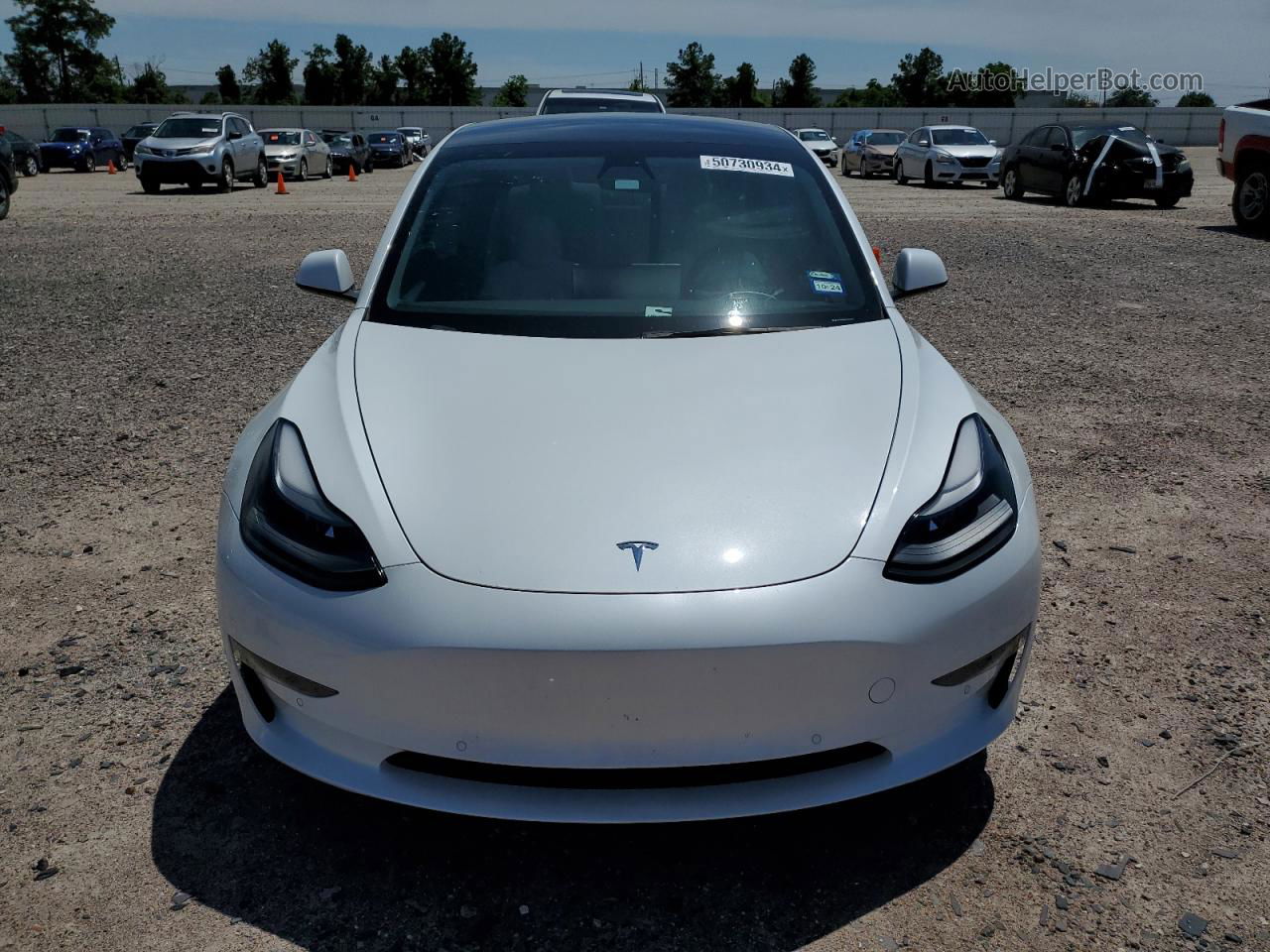 2021 Tesla Model 3  White vin: 5YJ3E1EAXMF090674