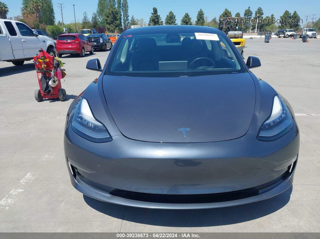 2021 Tesla Model 3 Standard Range Plus Rear-wheel Drive Gray vin: 5YJ3E1EAXMF837061