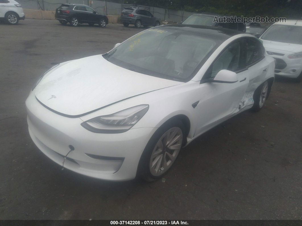 2021 Tesla Model 3 Standard Range Plus Белый vin: 5YJ3E1EAXMF853910