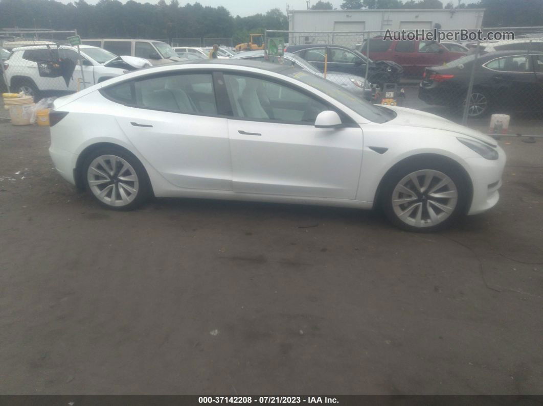 2021 Tesla Model 3 Standard Range Plus White vin: 5YJ3E1EAXMF853910