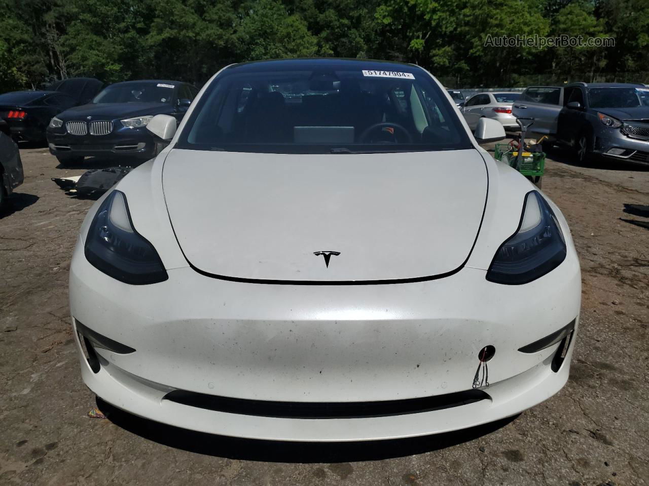 2021 Tesla Model 3  Белый vin: 5YJ3E1EAXMF854281