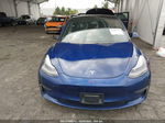 2021 Tesla Model 3 Standard Range Plus Blue vin: 5YJ3E1EAXMF871453