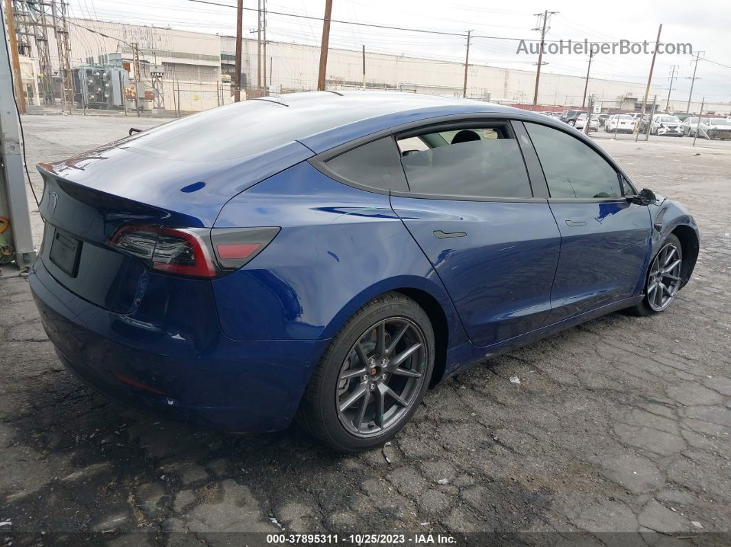 2021 Tesla Model 3 Standard Range Plus Синий vin: 5YJ3E1EAXMF871453