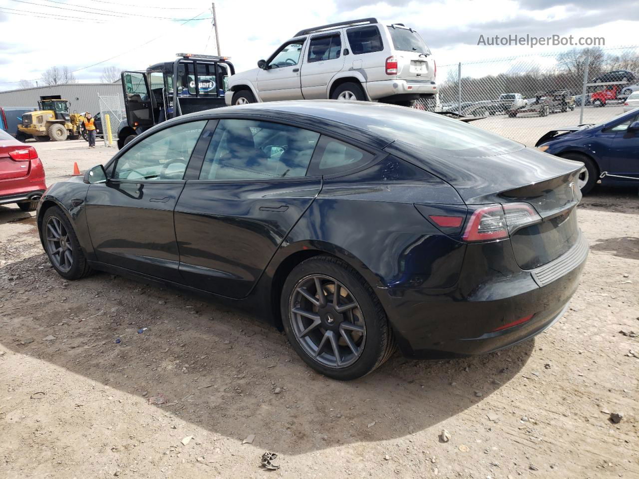 2021 Tesla Model 3  Черный vin: 5YJ3E1EAXMF915144