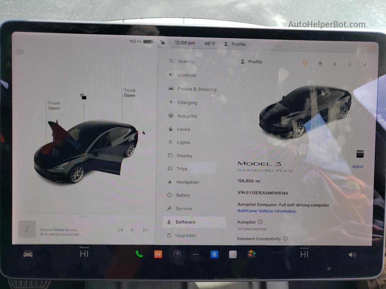 2021 Tesla Model 3  Черный vin: 5YJ3E1EAXMF915144