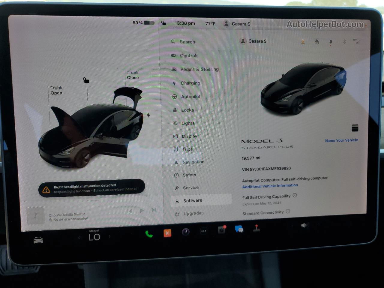 2021 Tesla Model 3  Black vin: 5YJ3E1EAXMF939928