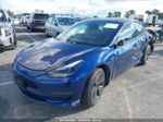 2021 Tesla Model 3 Standard Range Plus Rear-wheel Drive Blue vin: 5YJ3E1EAXMF943140