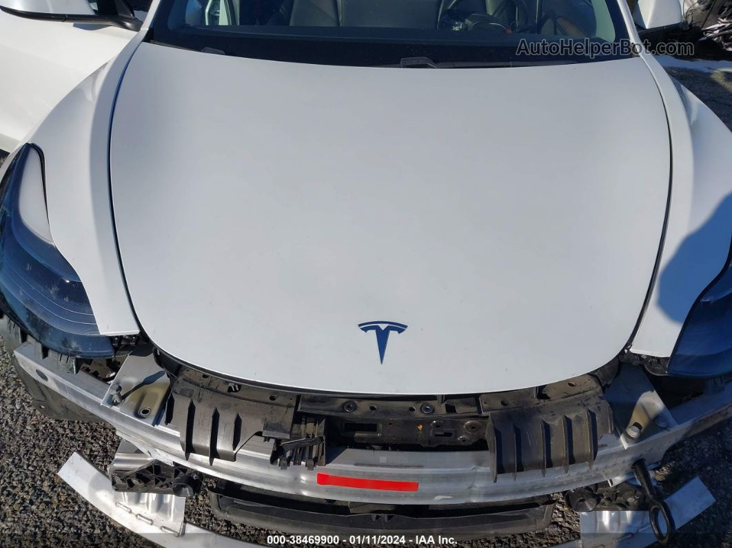 2021 Tesla Model 3 Standard Range Plus Rear-wheel Drive White vin: 5YJ3E1EAXMF982696