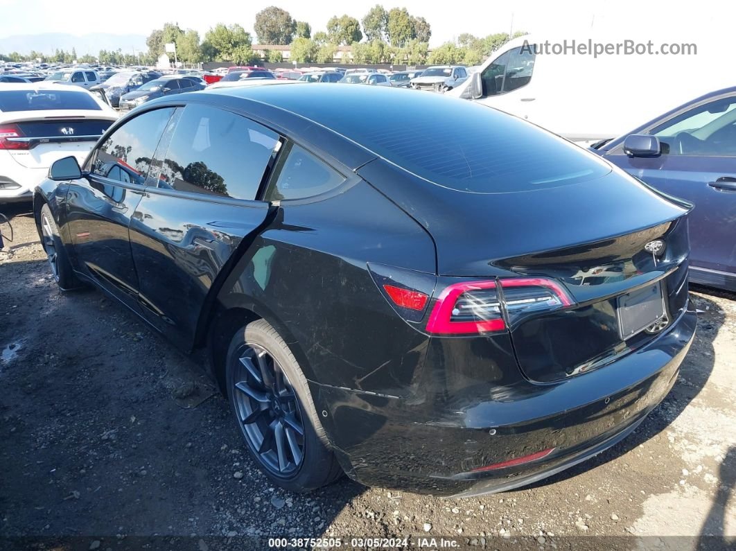 2021 Tesla Model 3 Standard Range Plus Rear-wheel Drive Черный vin: 5YJ3E1EAXMF987350