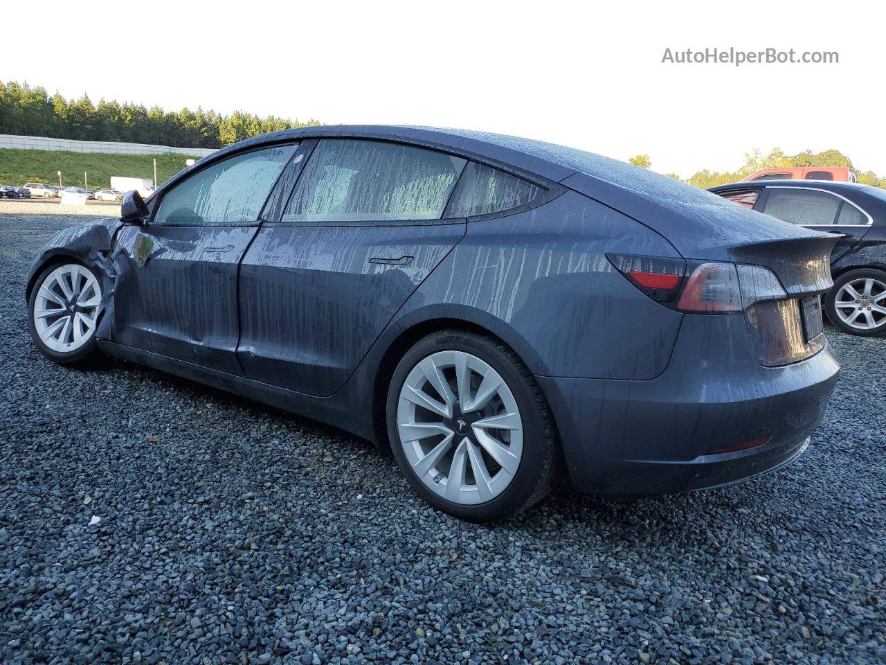 2021 Tesla Model 3  Gray vin: 5YJ3E1EAXMF990751