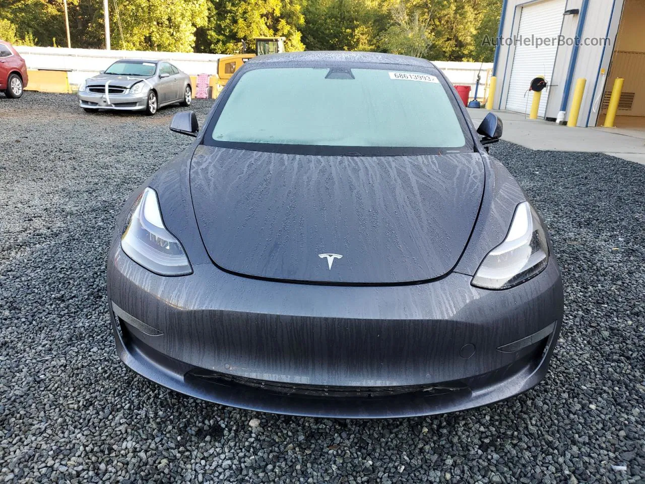 2021 Tesla Model 3  Gray vin: 5YJ3E1EAXMF990751