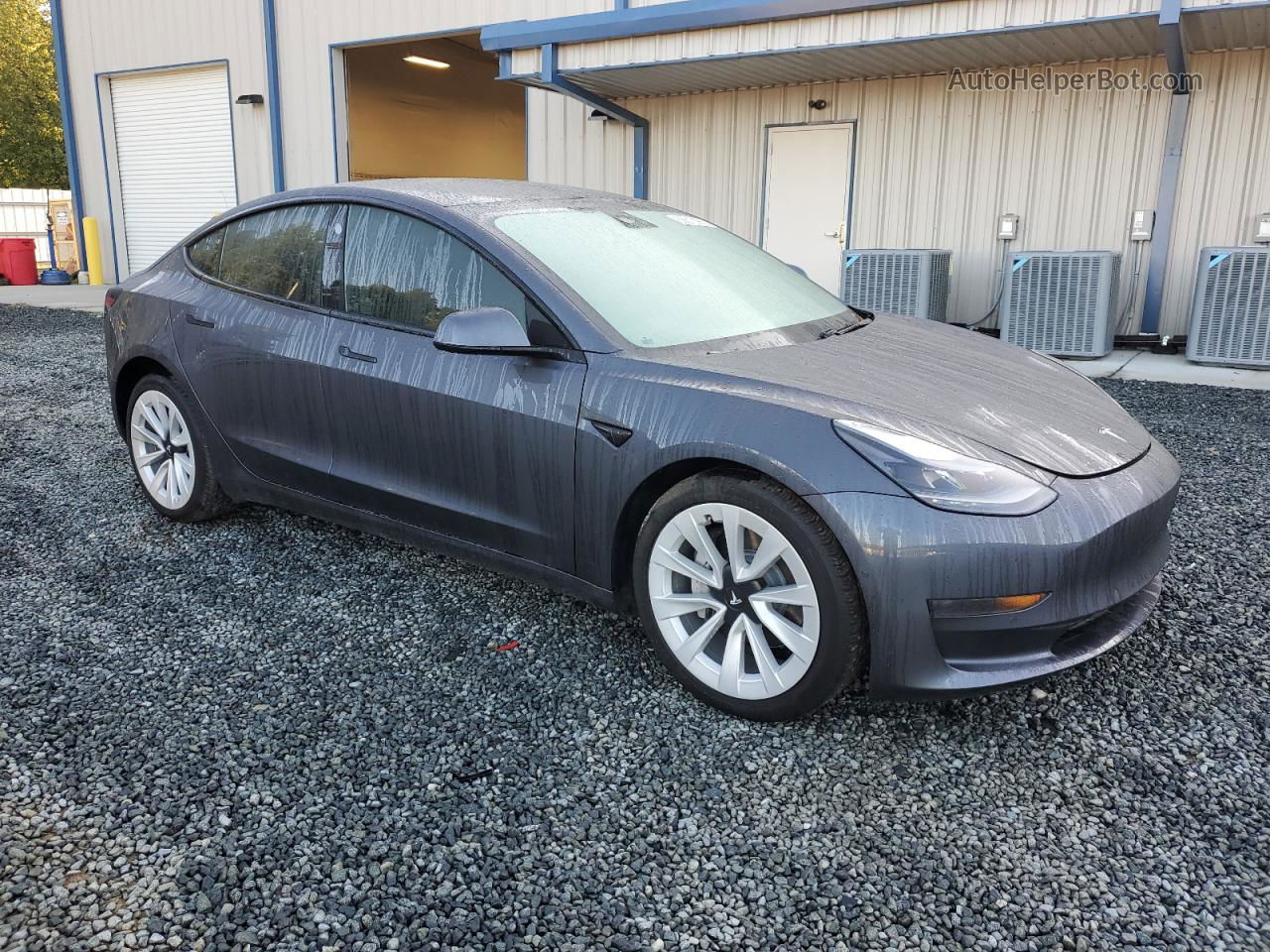 2021 Tesla Model 3  Gray vin: 5YJ3E1EAXMF990751