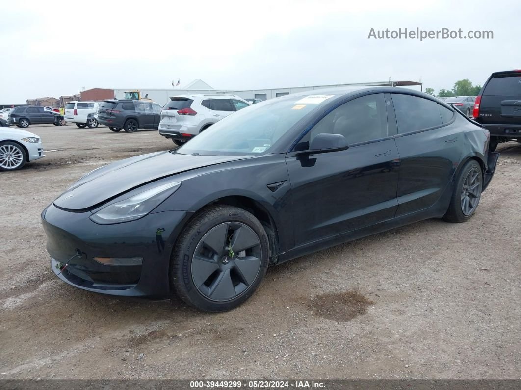2021 Tesla Model 3 Standard Range Plus Rear-wheel Drive Black vin: 5YJ3E1EAXMF994184