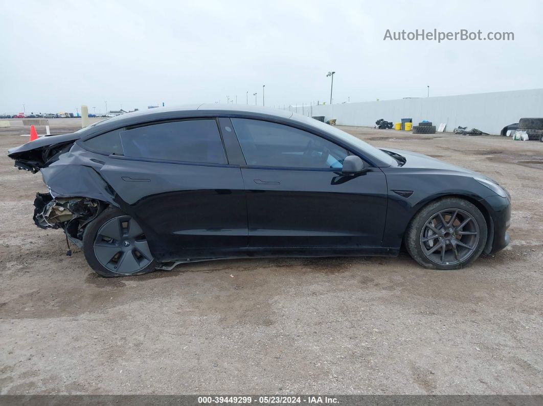 2021 Tesla Model 3 Standard Range Plus Rear-wheel Drive Black vin: 5YJ3E1EAXMF994184