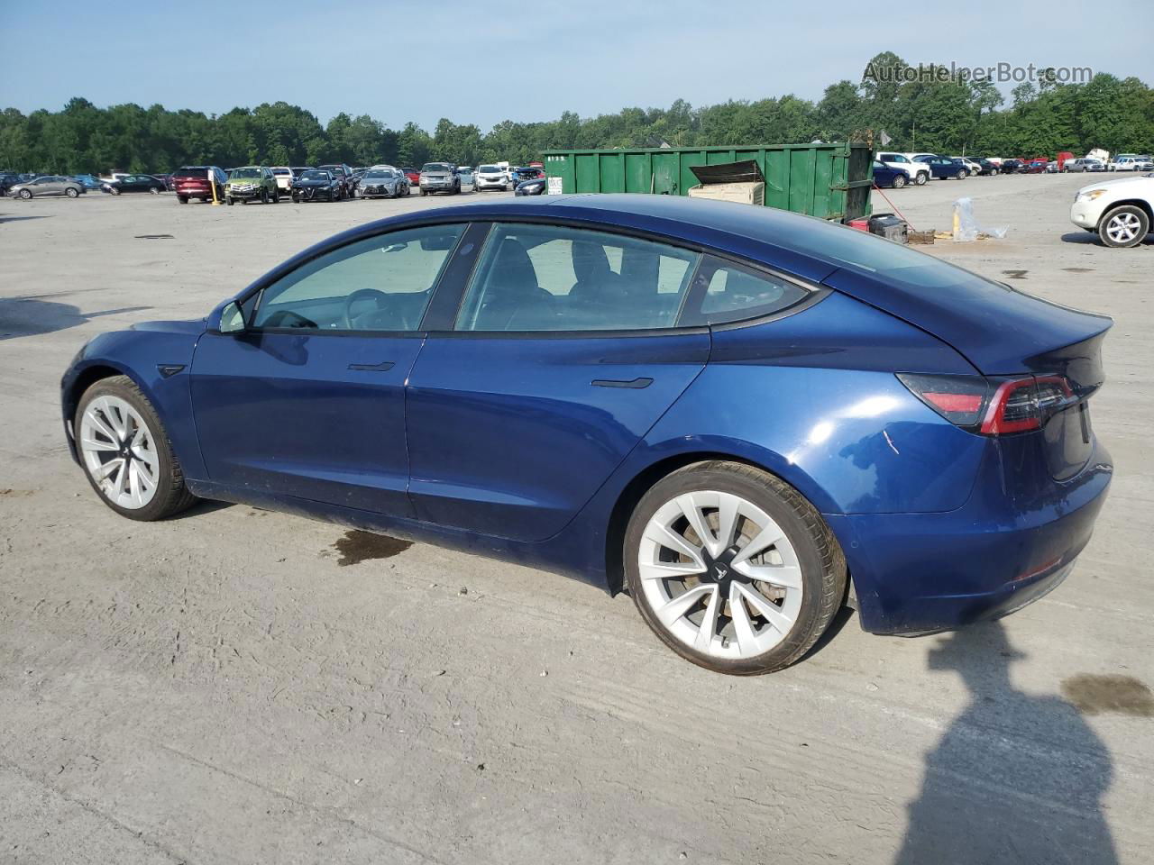 2022 Tesla Model 3  Blue vin: 5YJ3E1EAXNF186399