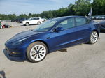 2022 Tesla Model 3  Blue vin: 5YJ3E1EAXNF186399