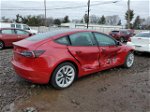 2022 Tesla Model 3  Red vin: 5YJ3E1EAXNF190775