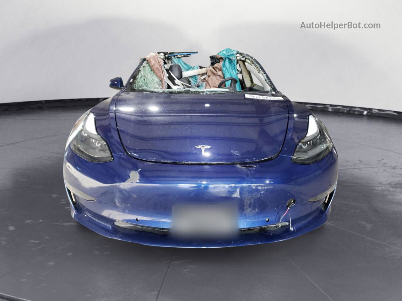 2022 Tesla Model 3  Blue vin: 5YJ3E1EAXNF191487