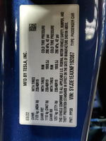 2022 Tesla Model 3 Blue vin: 5YJ3E1EAXNF192087