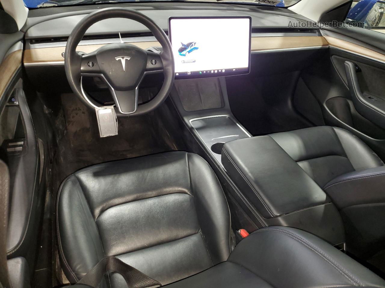 2022 Tesla Model 3 Синий vin: 5YJ3E1EAXNF192087