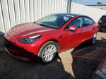 2022 Tesla Model 3  Red vin: 5YJ3E1EAXNF288334