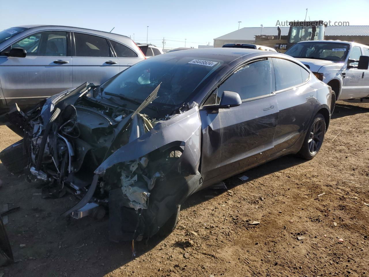 2022 Tesla Model 3  Silver vin: 5YJ3E1EAXNF343204