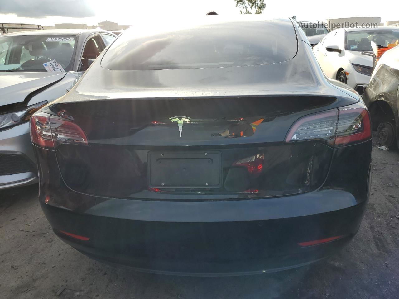 2022 Tesla Model 3  Black vin: 5YJ3E1EAXNF357149