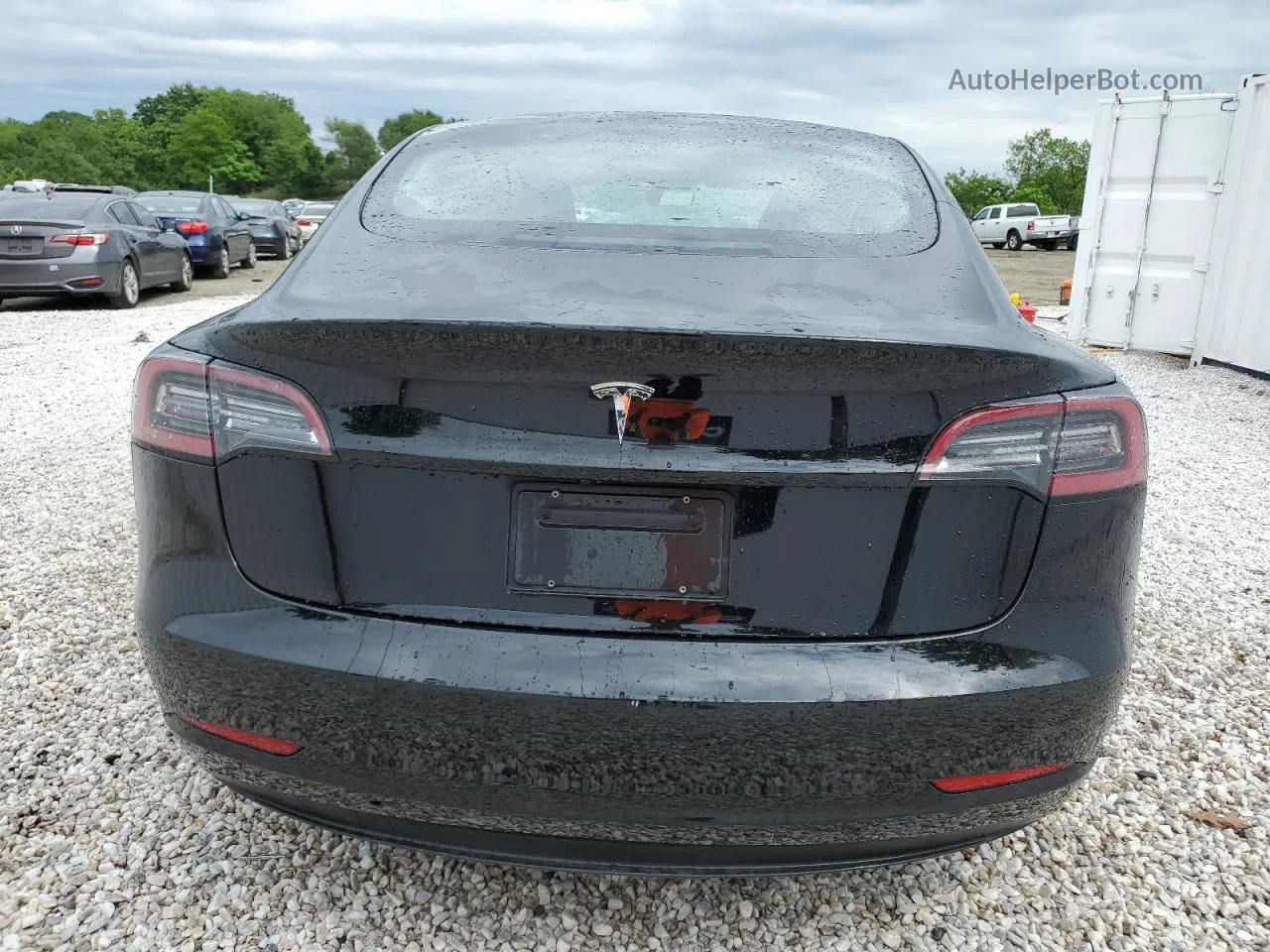 2022 Tesla Model 3  Черный vin: 5YJ3E1EAXNF368751