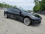 2022 Tesla Model 3  Black vin: 5YJ3E1EAXNF369687