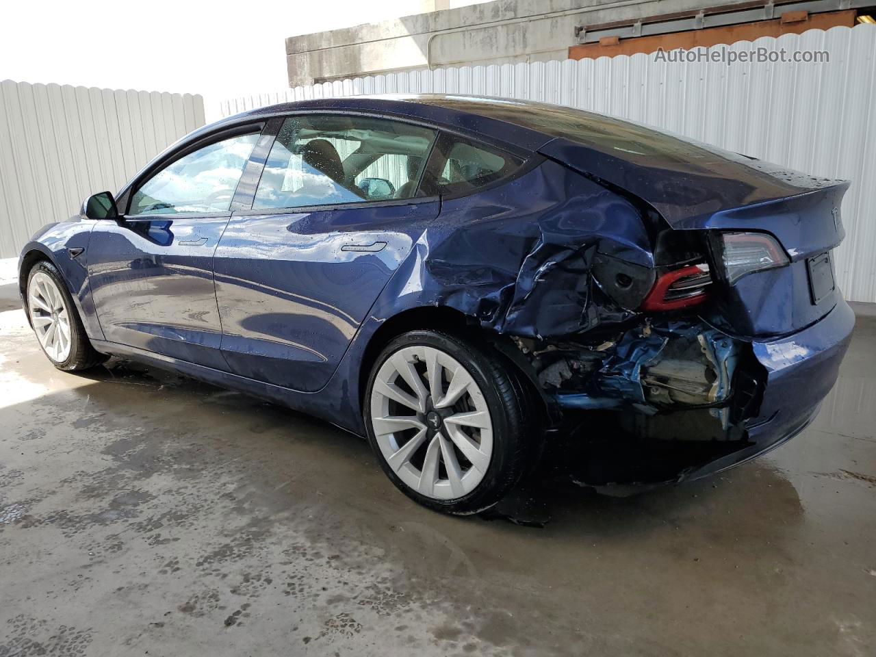 2022 Tesla Model 3  Blue vin: 5YJ3E1EAXNF369852