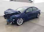 2022 Tesla Model 3  Blue vin: 5YJ3E1EAXNF370841