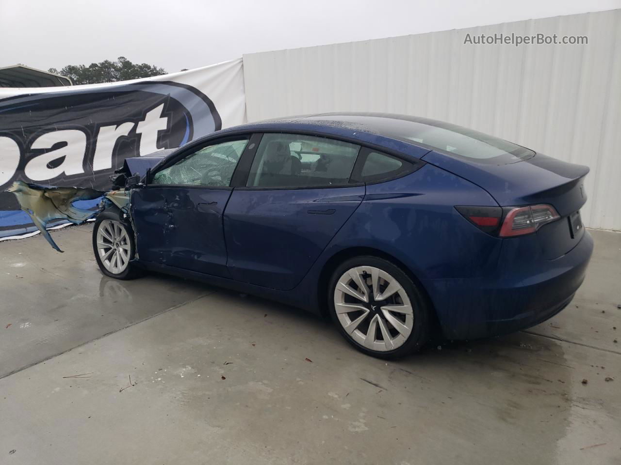 2022 Tesla Model 3  Blue vin: 5YJ3E1EAXNF370841