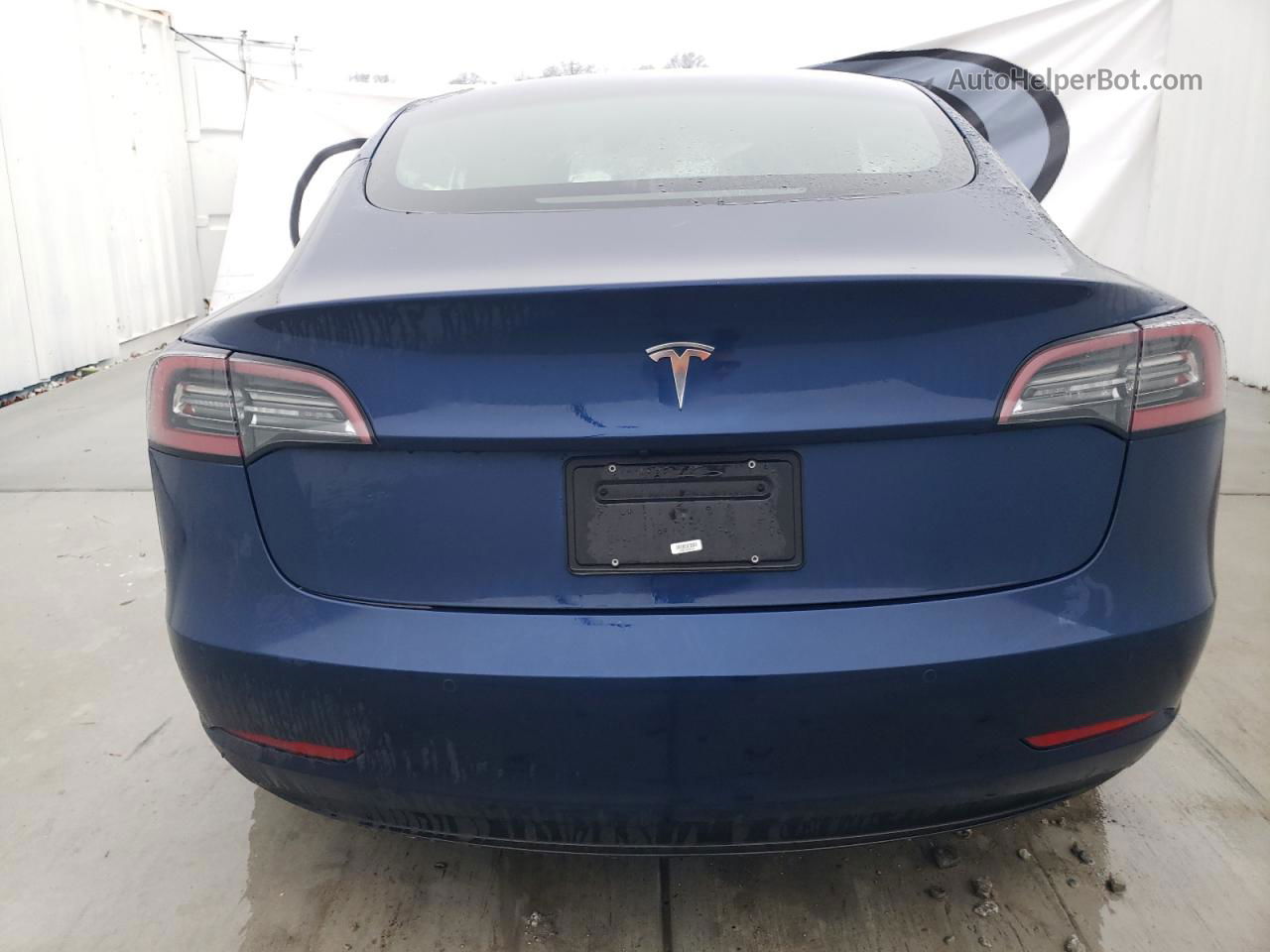 2022 Tesla Model 3  Blue vin: 5YJ3E1EAXNF370841