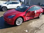 2022 Tesla Model 3  Красный vin: 5YJ3E1EAXNF371875