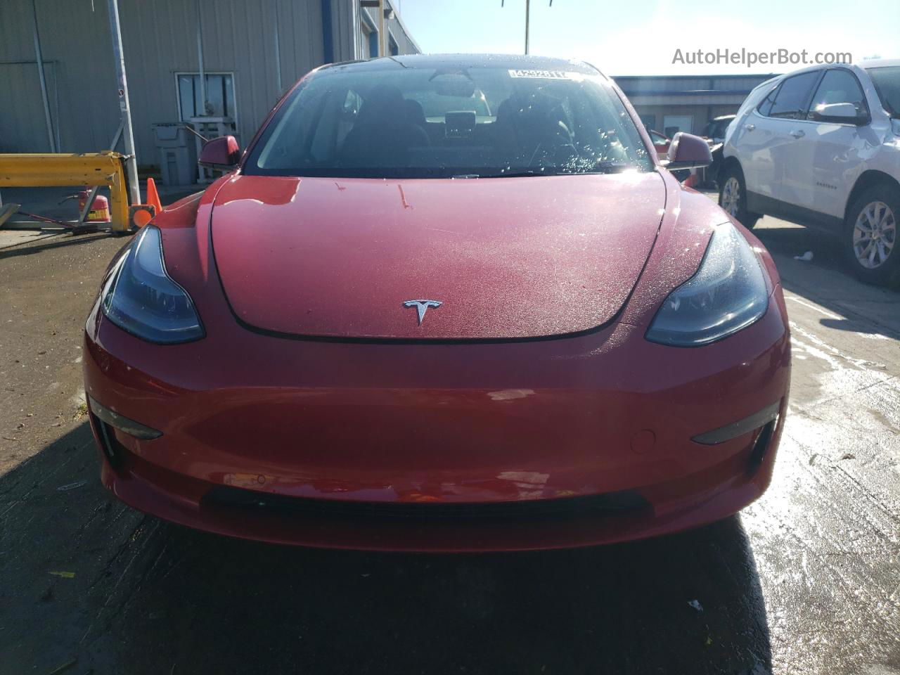 2022 Tesla Model 3  Красный vin: 5YJ3E1EAXNF371875