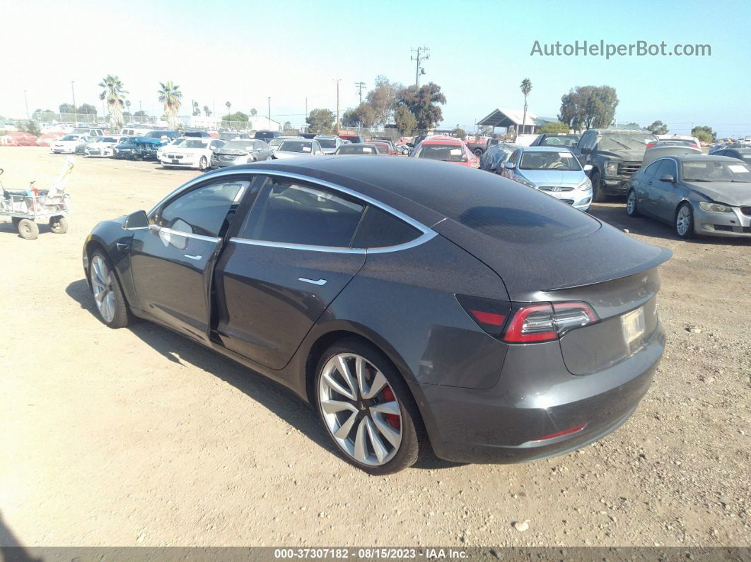 2018 Tesla Model 3 Performance/long Range Gray vin: 5YJ3E1EB0JF083138