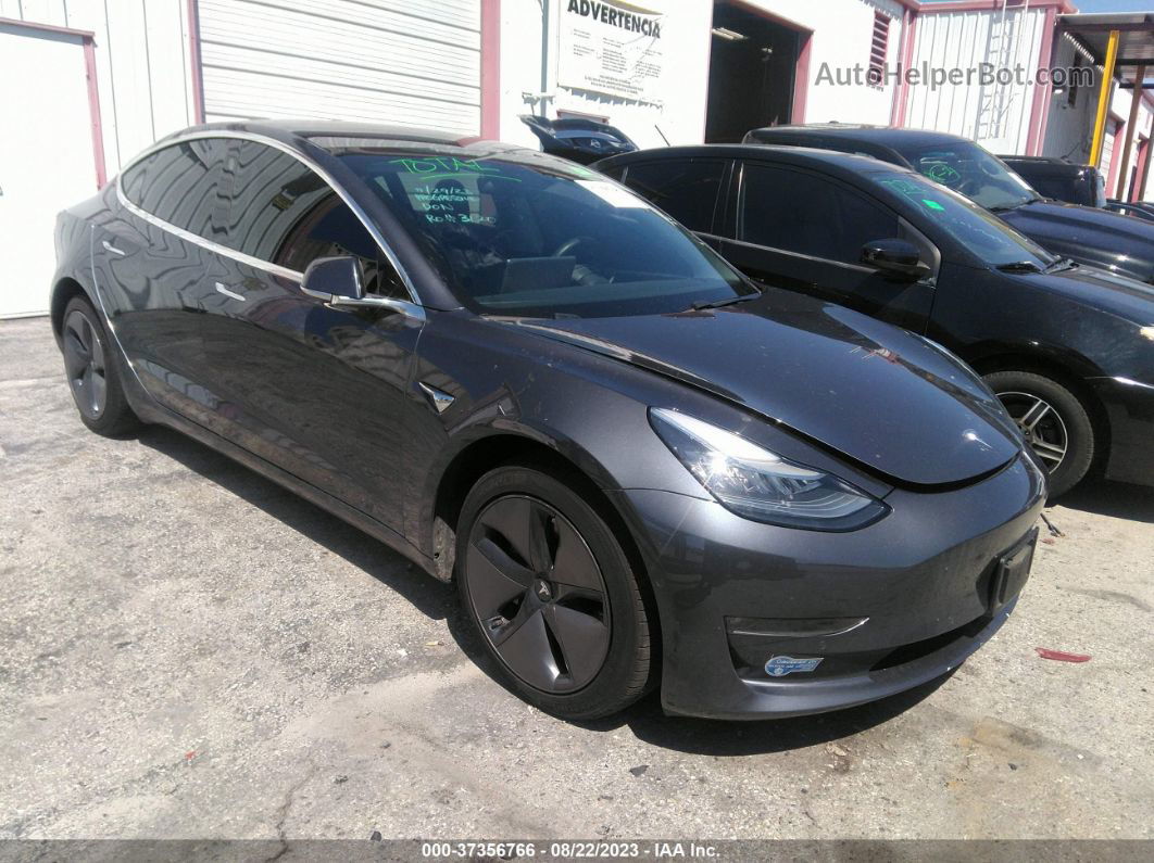 2018 Tesla Model 3 Long Range Gray vin: 5YJ3E1EB0JF090963