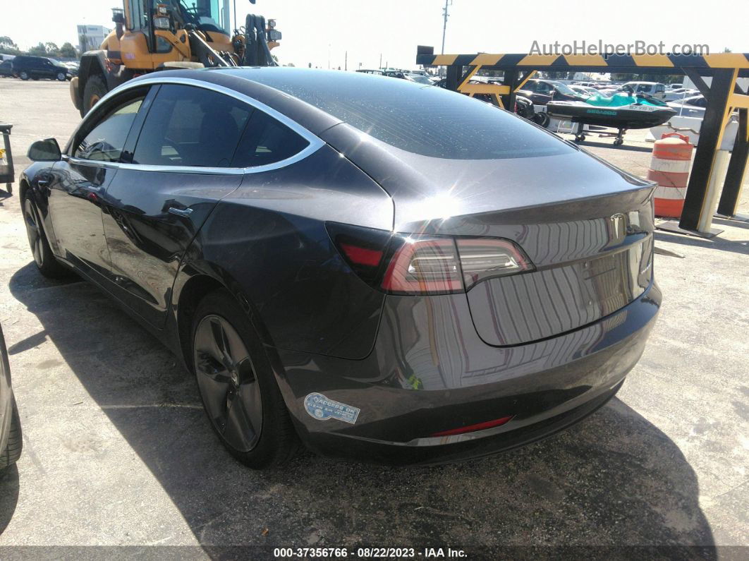 2018 Tesla Model 3 Long Range Gray vin: 5YJ3E1EB0JF090963