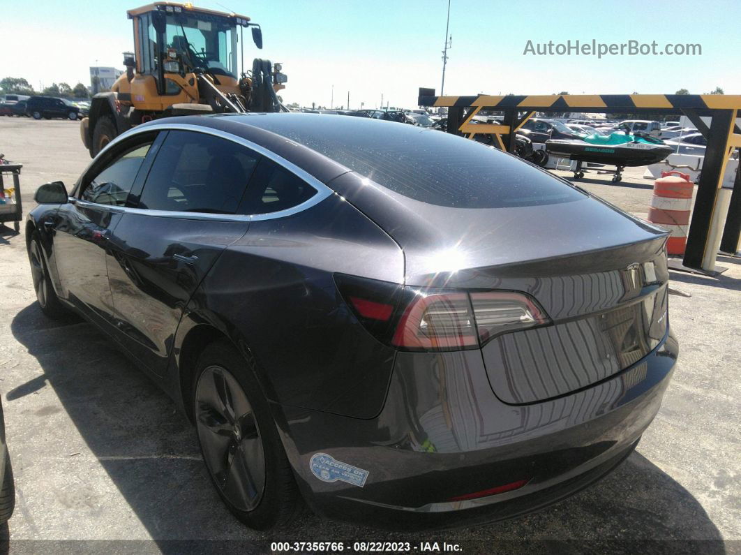 2018 Tesla Model 3 Long Range Gray vin: 5YJ3E1EB0JF090963