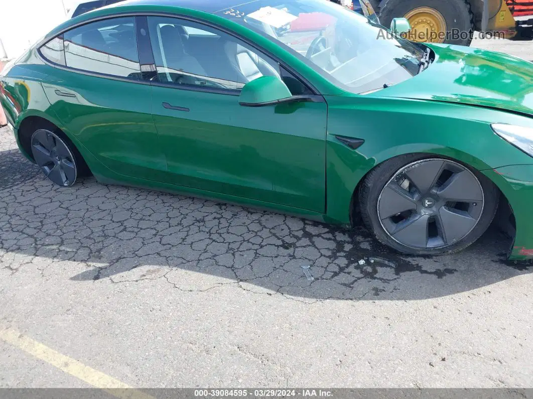 2018 Tesla Model 3 Long Range/performance Green vin: 5YJ3E1EB0JF091661