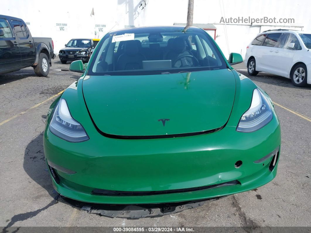 2018 Tesla Model 3 Long Range/performance Green vin: 5YJ3E1EB0JF091661