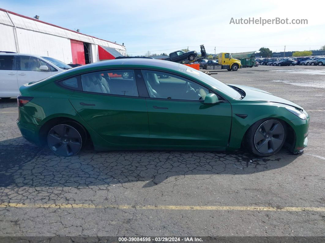 2018 Tesla Model 3 Long Range/performance Green vin: 5YJ3E1EB0JF091661