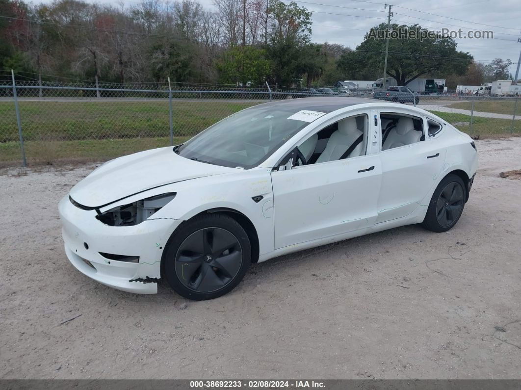 2018 Tesla Model 3 Long Range/performance White vin: 5YJ3E1EB0JF096827