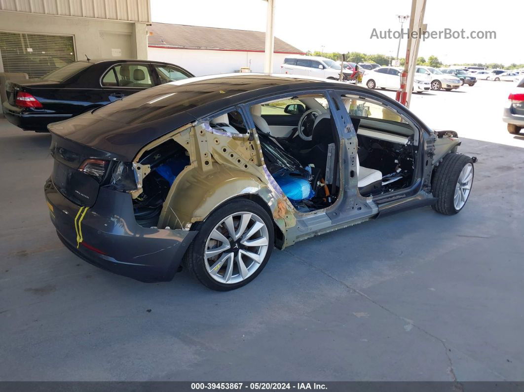 2018 Tesla Model 3 Long Range/performance Gray vin: 5YJ3E1EB0JF097167