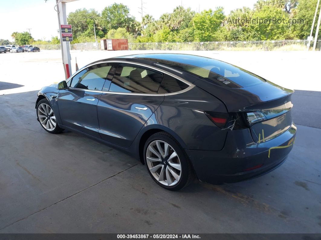 2018 Tesla Model 3 Long Range/performance Gray vin: 5YJ3E1EB0JF097167