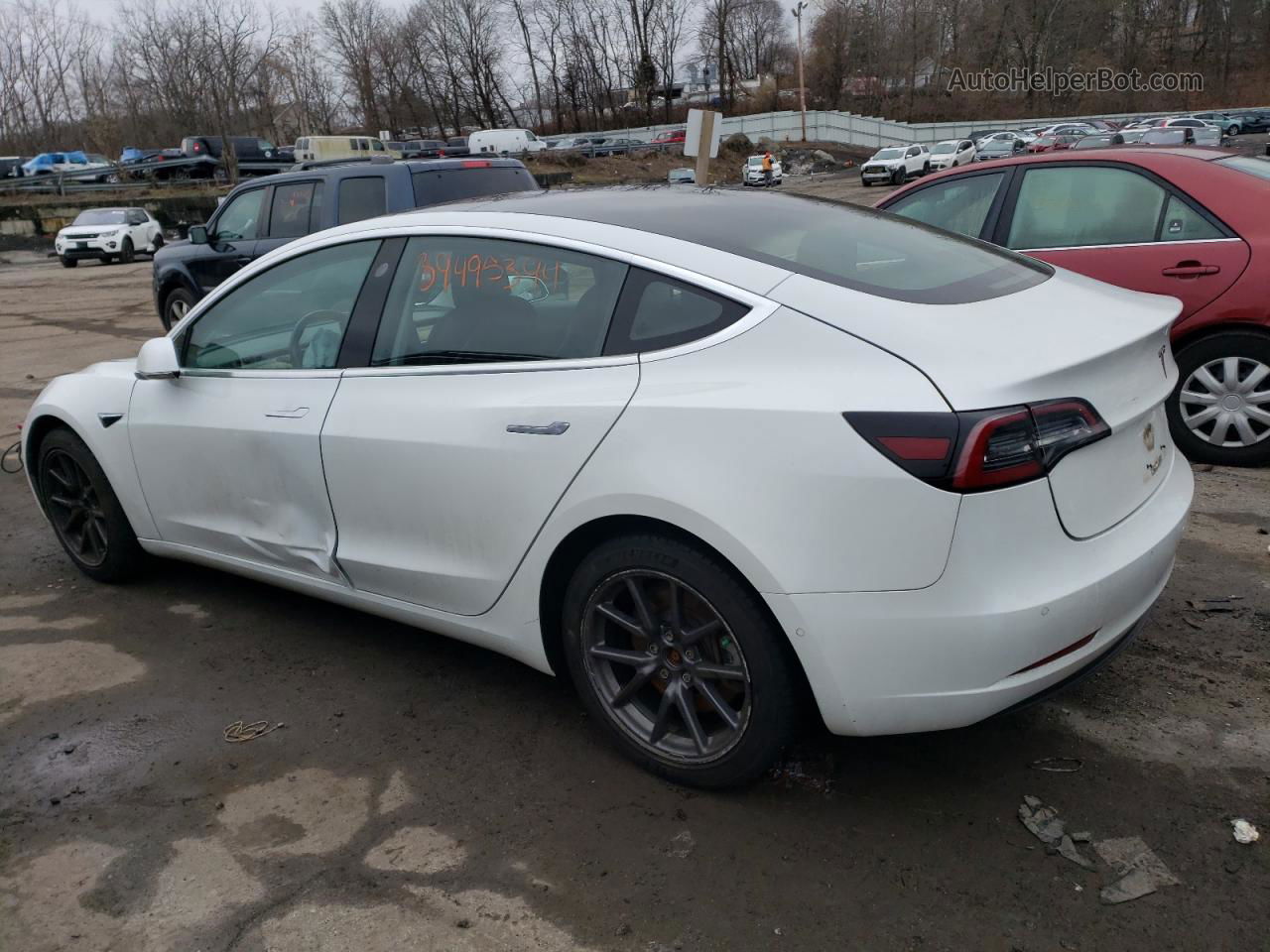 2018 Tesla Model 3  White vin: 5YJ3E1EB0JF108443