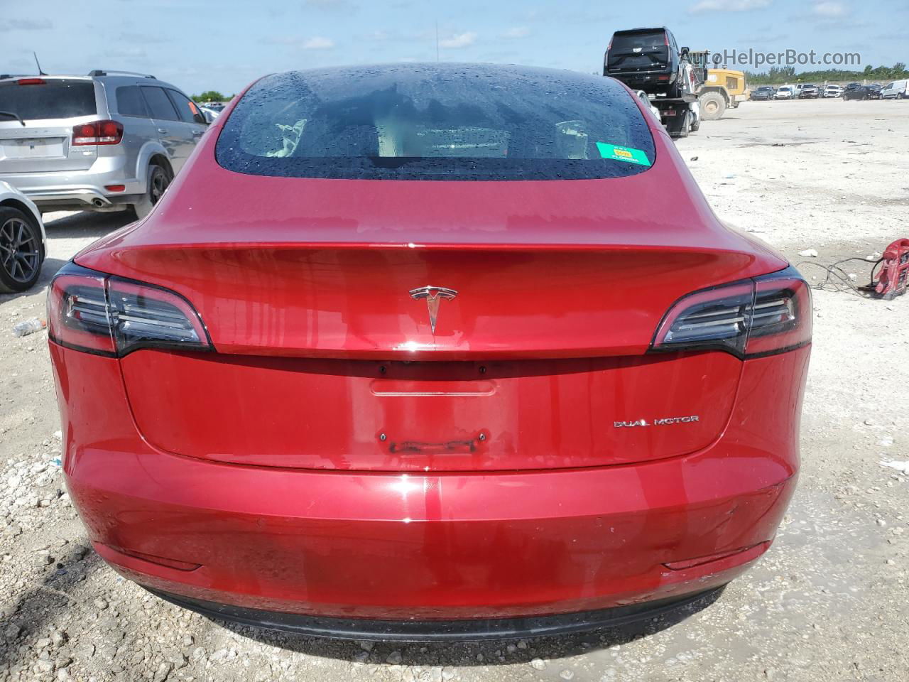 2018 Tesla Model 3  Красный vin: 5YJ3E1EB0JF121693