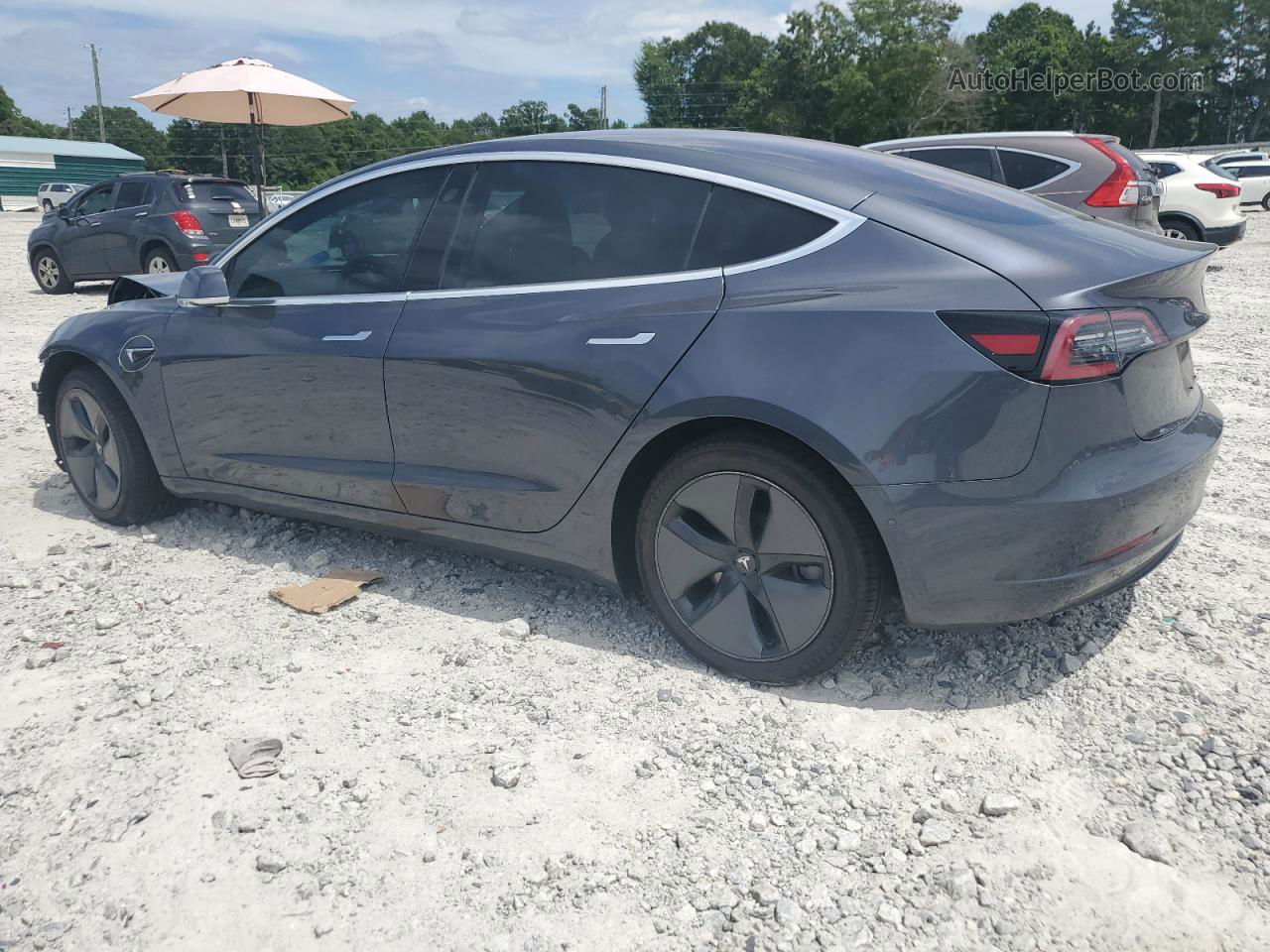 2018 Tesla Model 3  Угольный vin: 5YJ3E1EB0JF128529